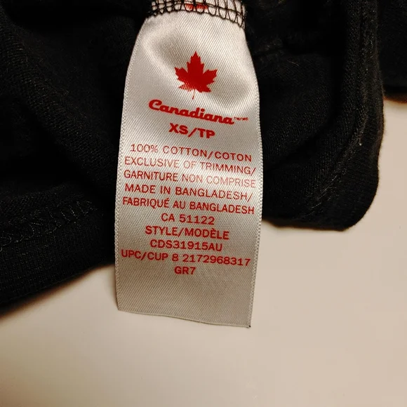 (4/$20) Men's Canada Black Short Sleeve T-Shirt Canadiana Size XS - Picture 11 of 11